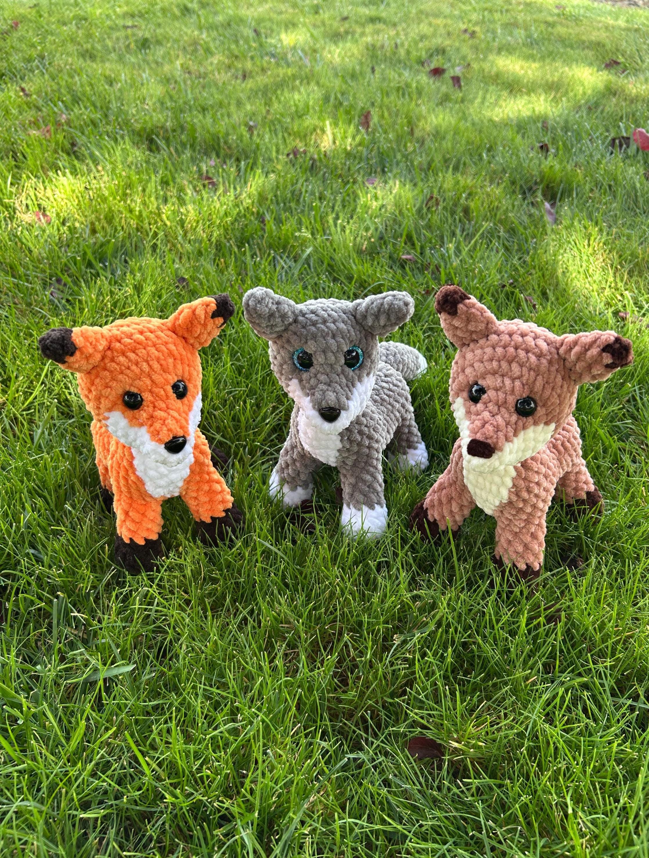 Crochet Low-Sew Fox and Wolf Pattern
