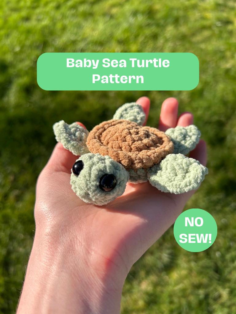 Crochet No-Sew Baby Sea Turtle Pattern
