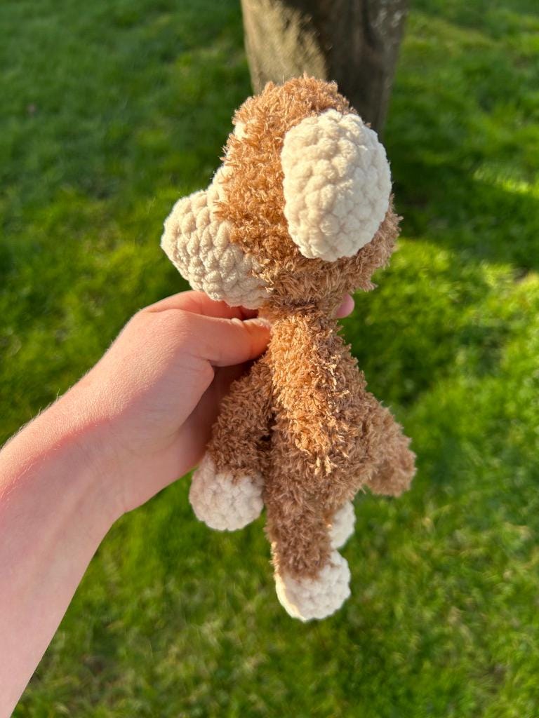 2-in-1 Monkey Crochet Pattern Bundle (Sitting Monkey and Monkey Snuggler)