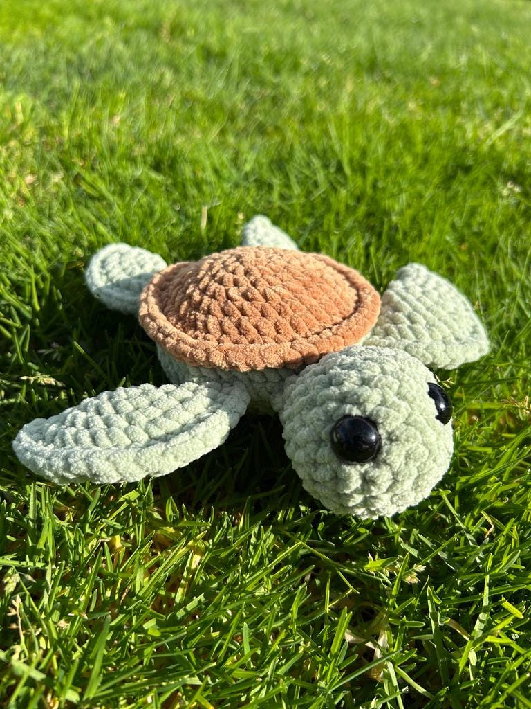 Crochet No-Sew Sea Turtle Pattern