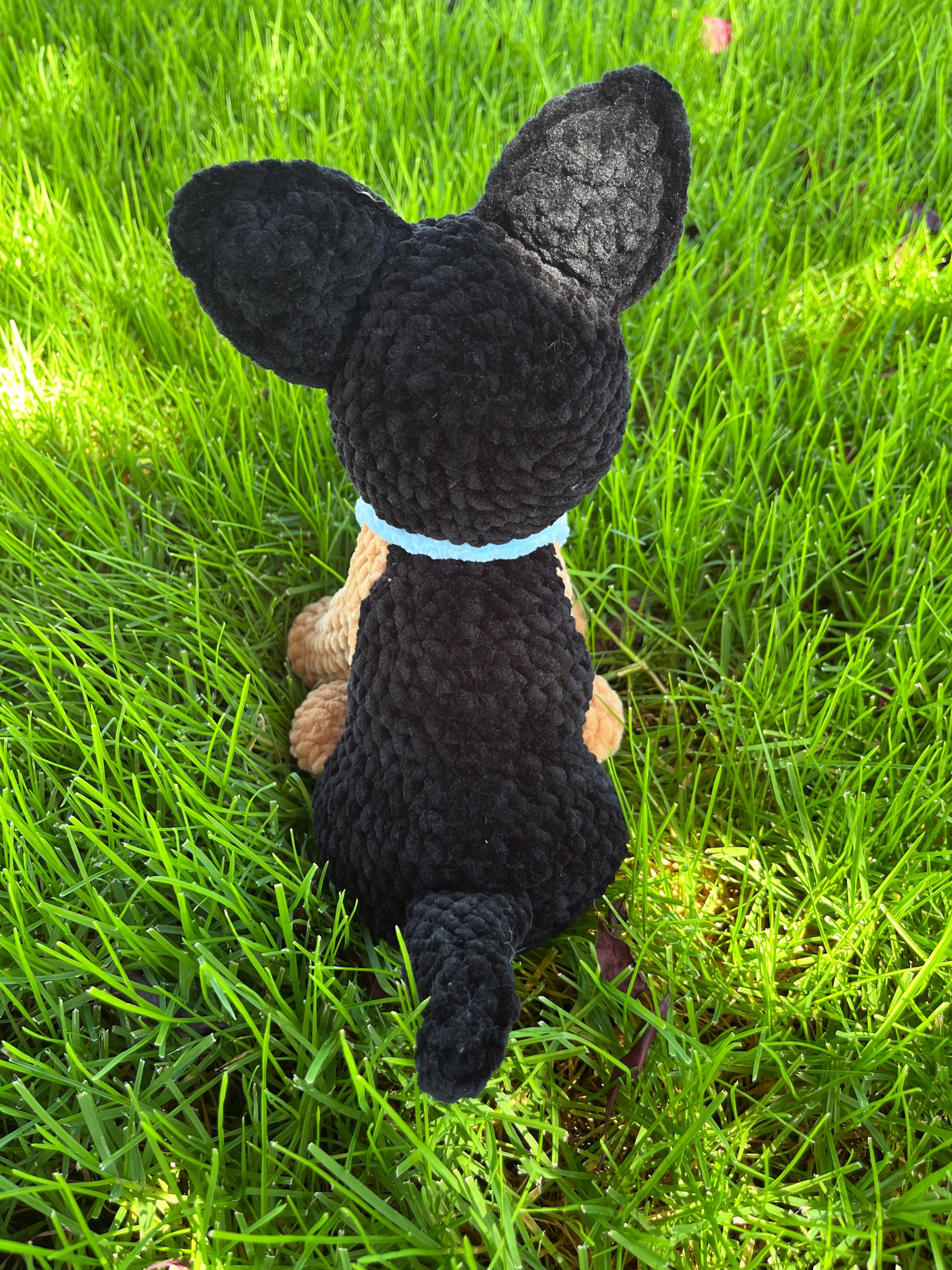 German Shepherd Crochet Stuffed Animal Plushie
