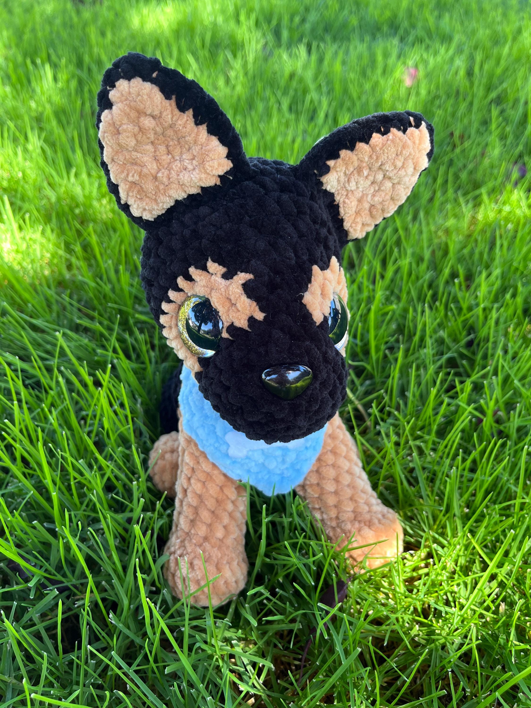 German Shepherd Crochet Stuffed Animal Plushie
