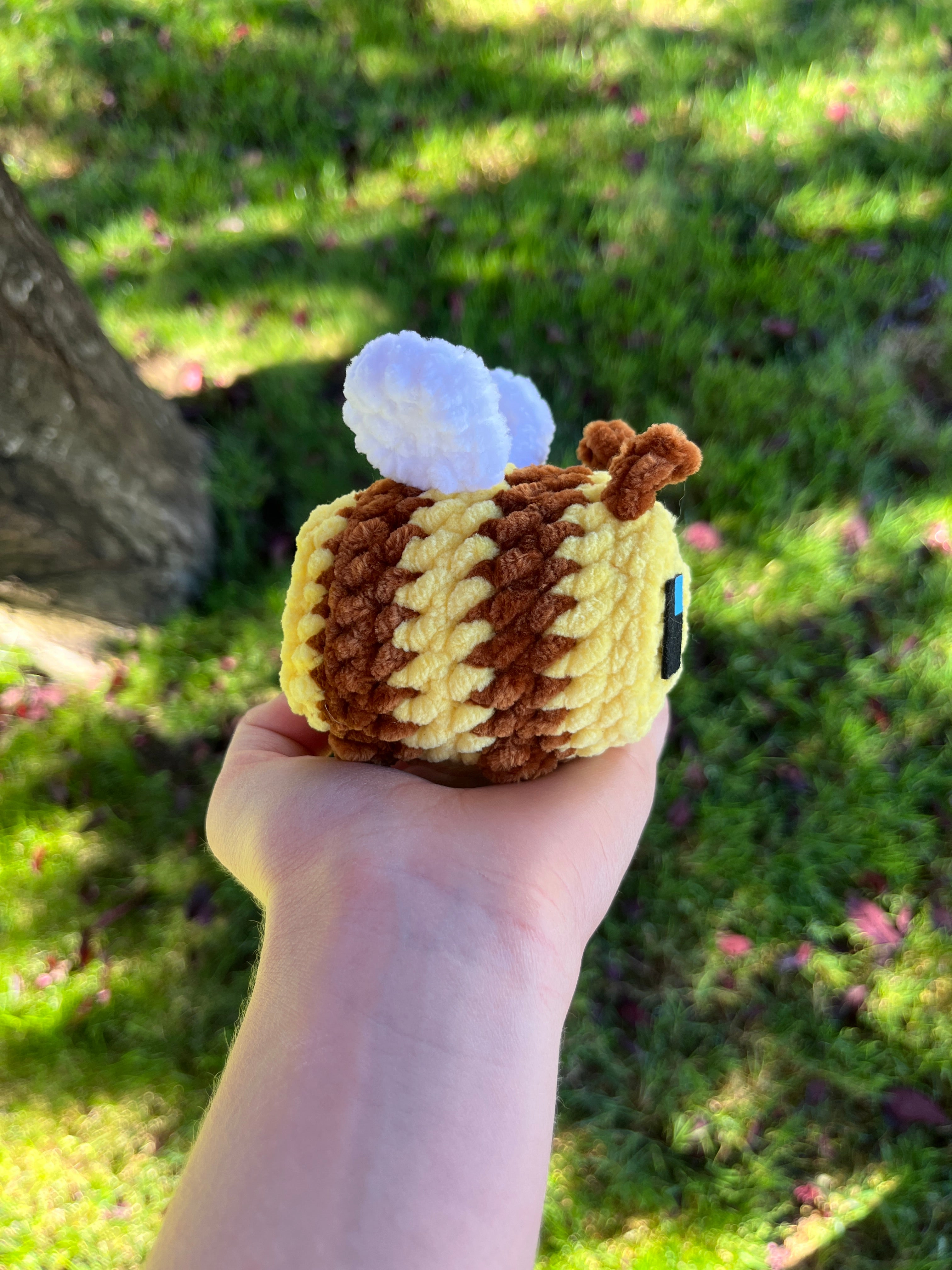 Minecraft Bee Crochet Plushie Stuffed Animal