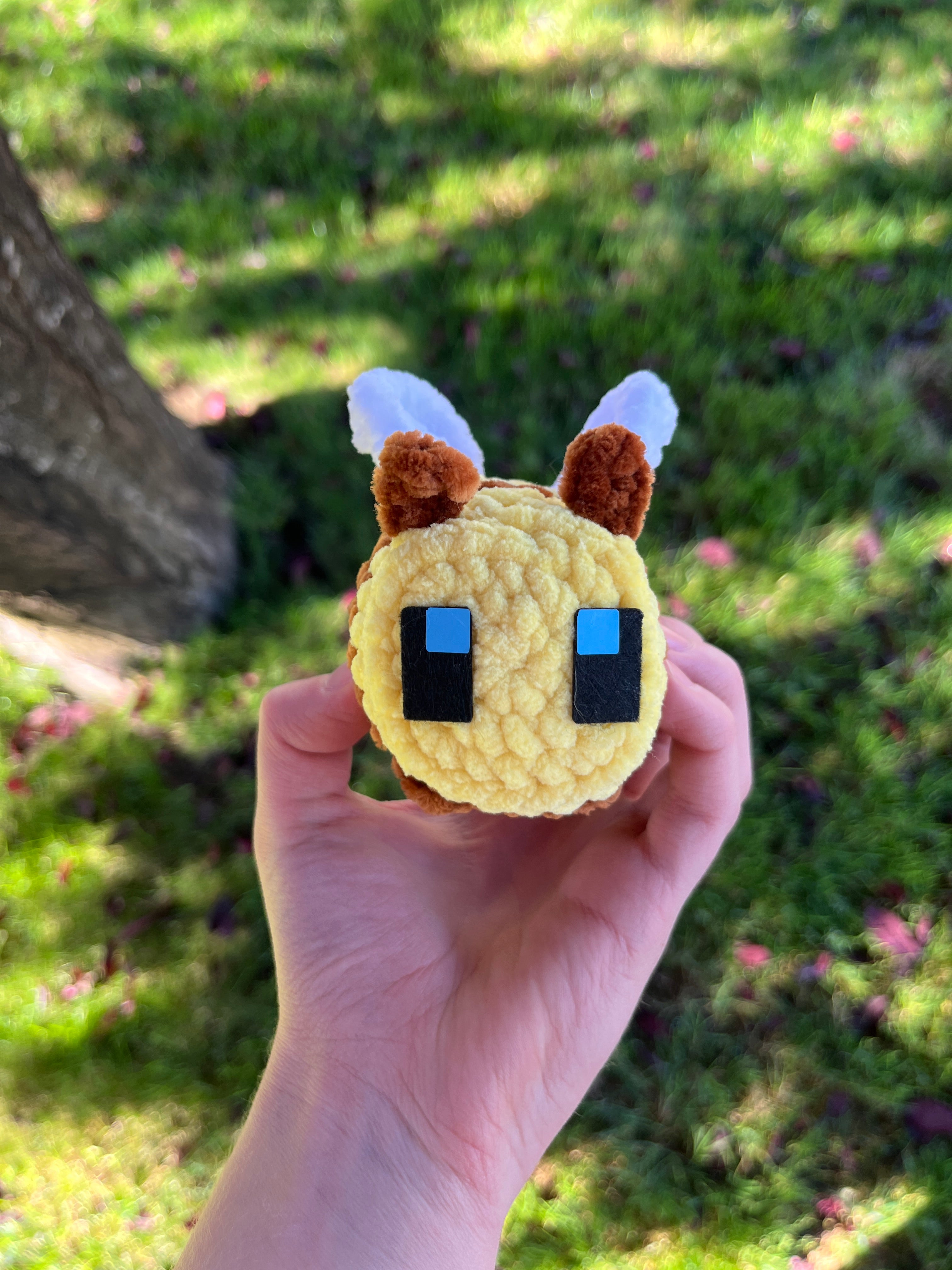 Minecraft Bee Crochet Plushie Stuffed Animal