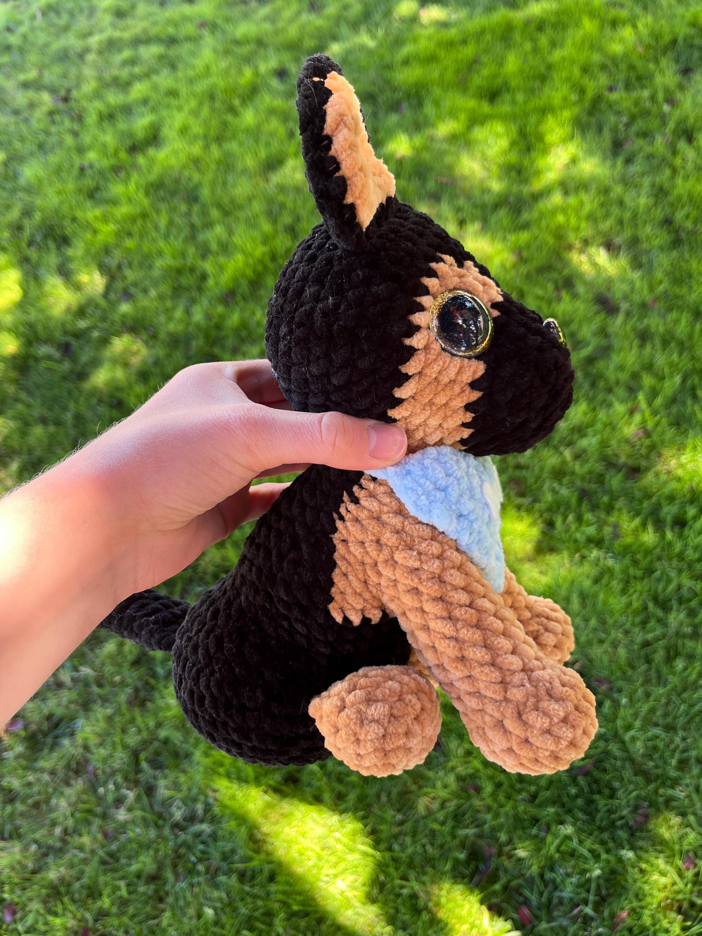 German Shepherd Crochet Stuffed Animal Plushie