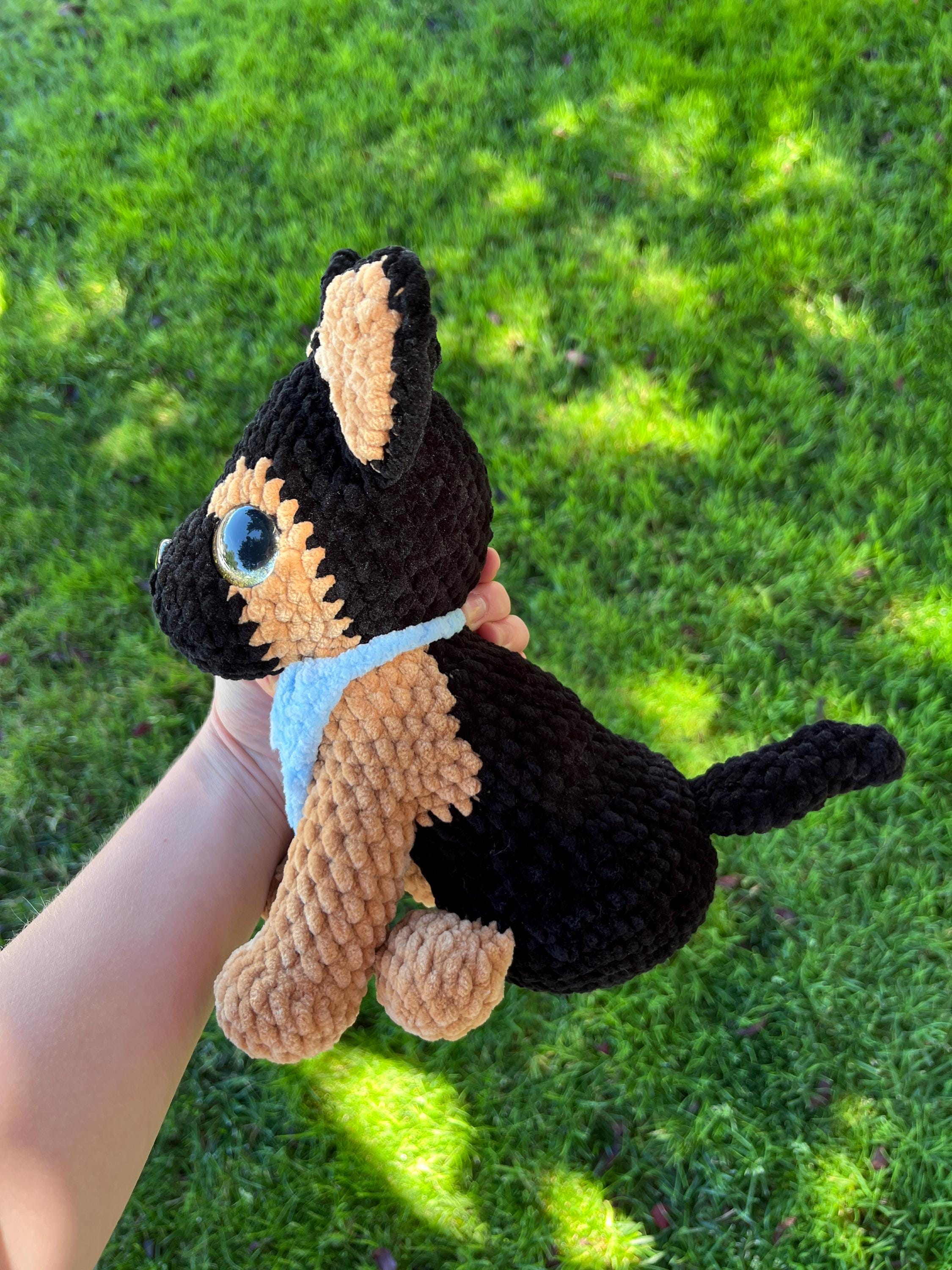 German Shepherd Crochet Stuffed Animal Plushie