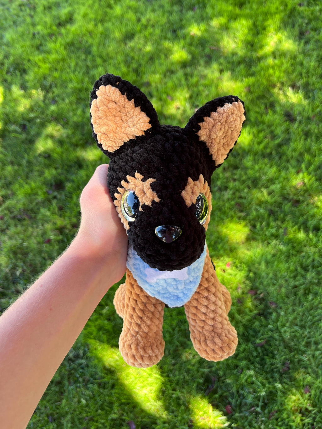 German Shepherd Crochet Stuffed Animal Plushie