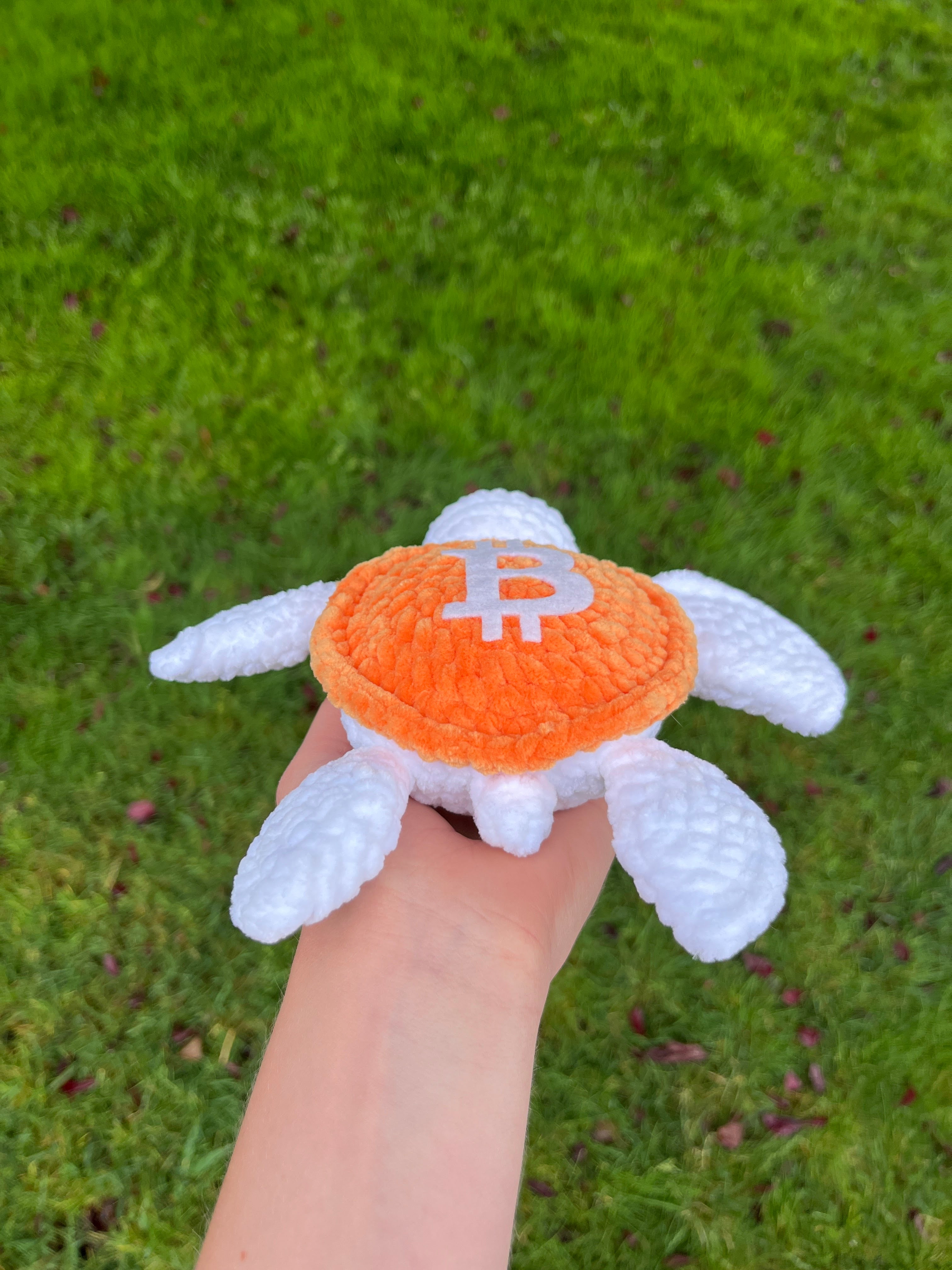 Bitcoin Sea Turtle Crochet Plushie