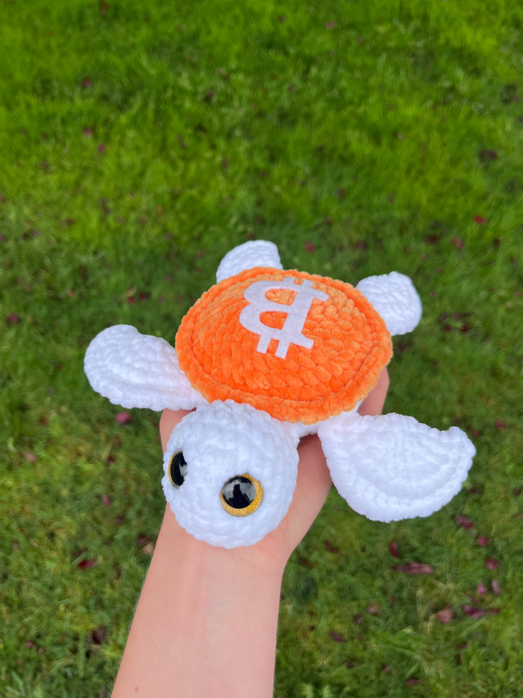 Bitcoin Sea Turtle Crochet Plushie