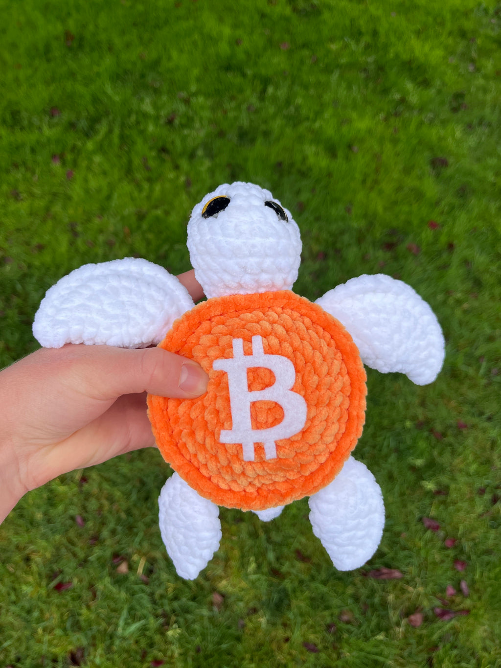 Bitcoin Sea Turtle Crochet Plushie