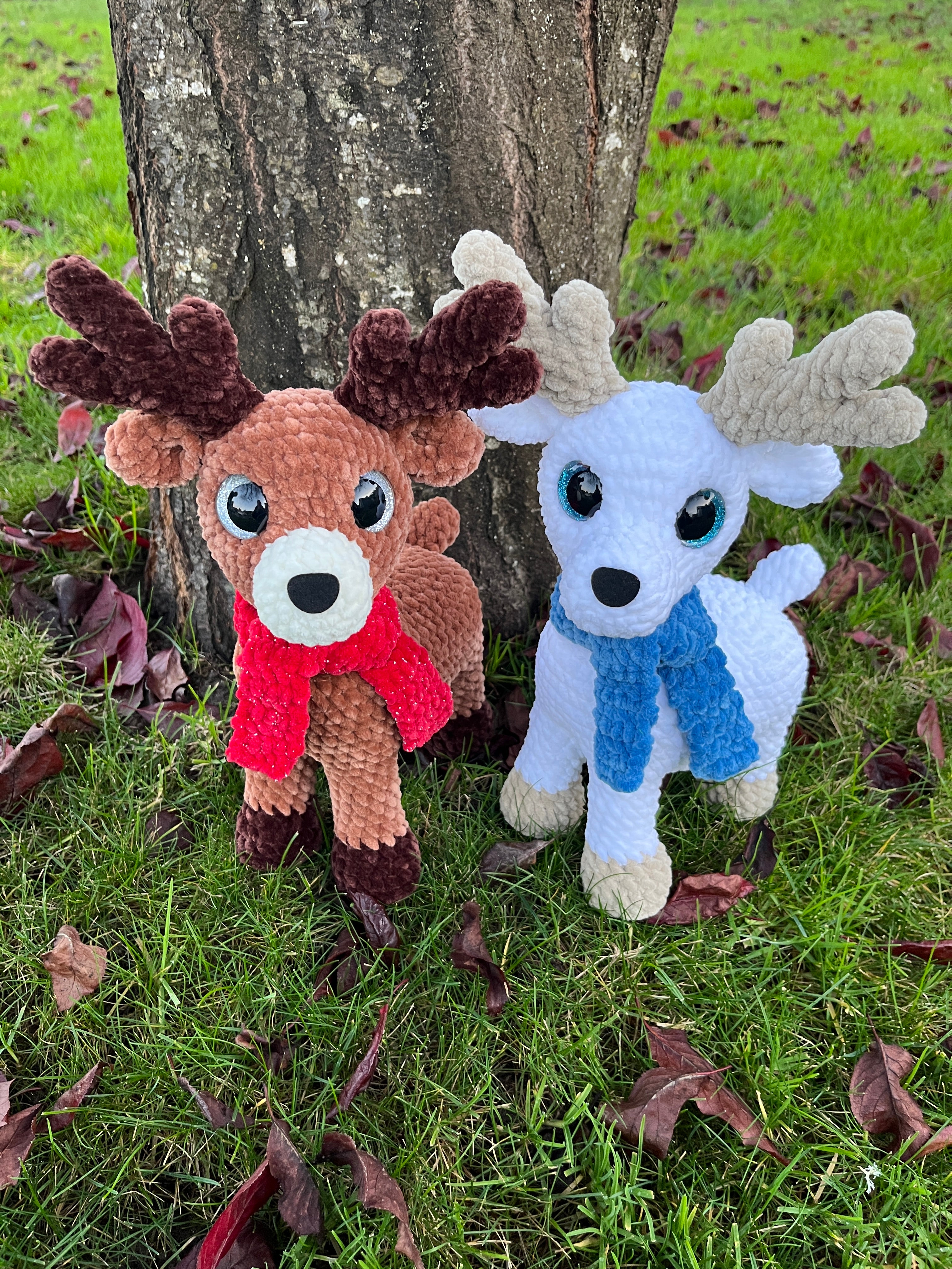 Crochet Reindeer Plushie Stuffed Animal