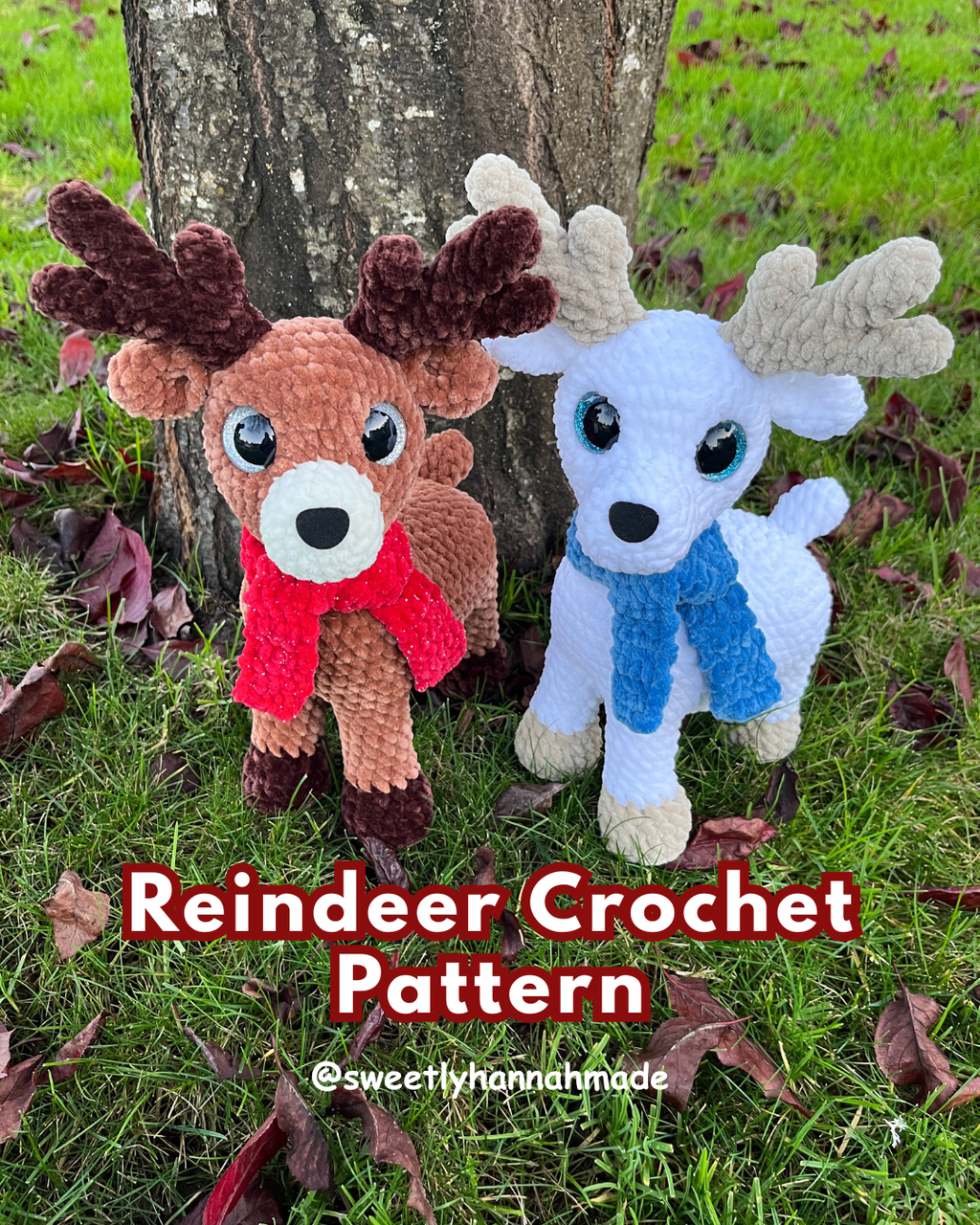 Reindeer Crochet Pattern: Low Sew Amigurumi (PDF Pattern)